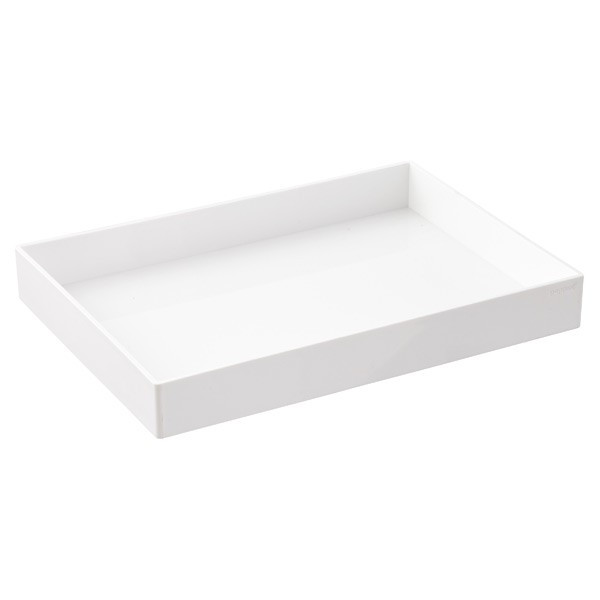 Poppin Medium Accessory Tray White | The Container Store