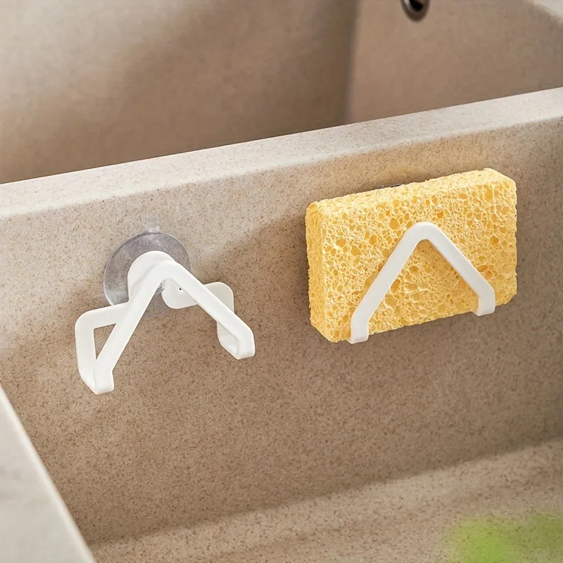 2pcs, Sponge Holder With Suction Cup, Plastic Sink Caddy, Organizer For Bathroom Kitchen, Quick D... | Temu Affiliate Program