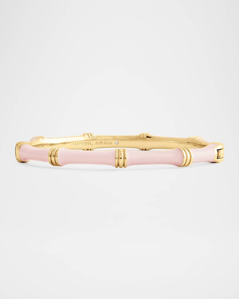 Bamboo Enameled Hinged Bangle | Neiman Marcus