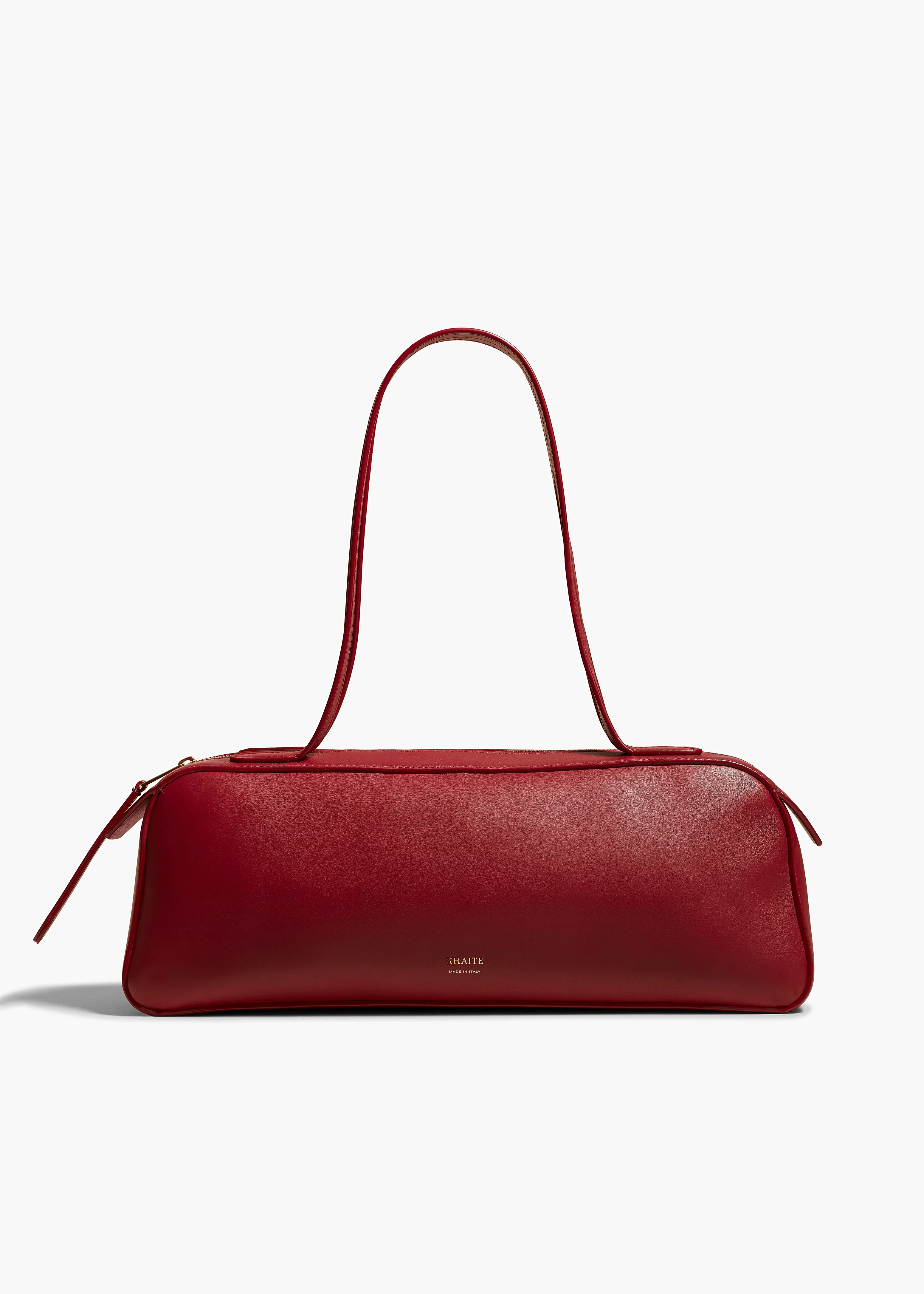 Simona Shoulder Bag in Oxblood Leather | Khaite