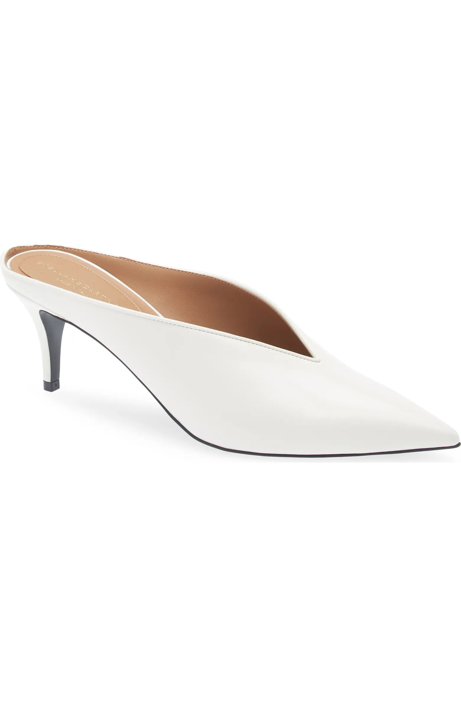 Stella McCartney Brushed Pointed Toe Mule Pump (Women) | Nordstrom | Nordstrom