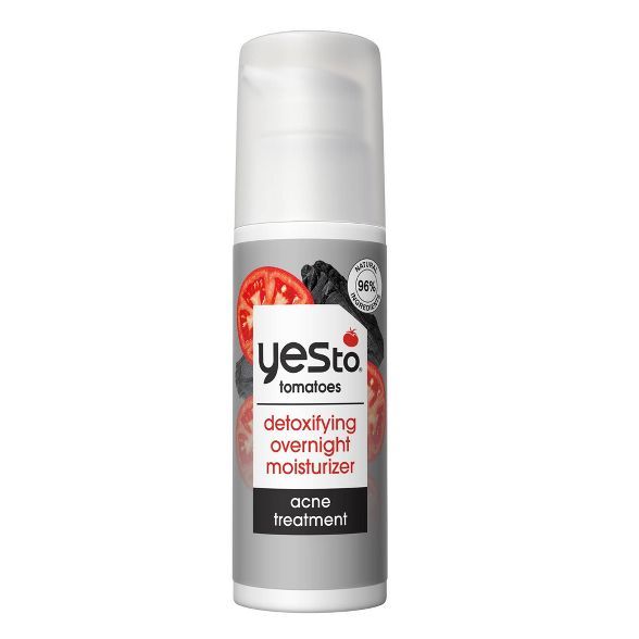 Yes To Tomatoes Charcoal Acne-Fighting Overnight Moisturizer - 1.7 fl oz | Target