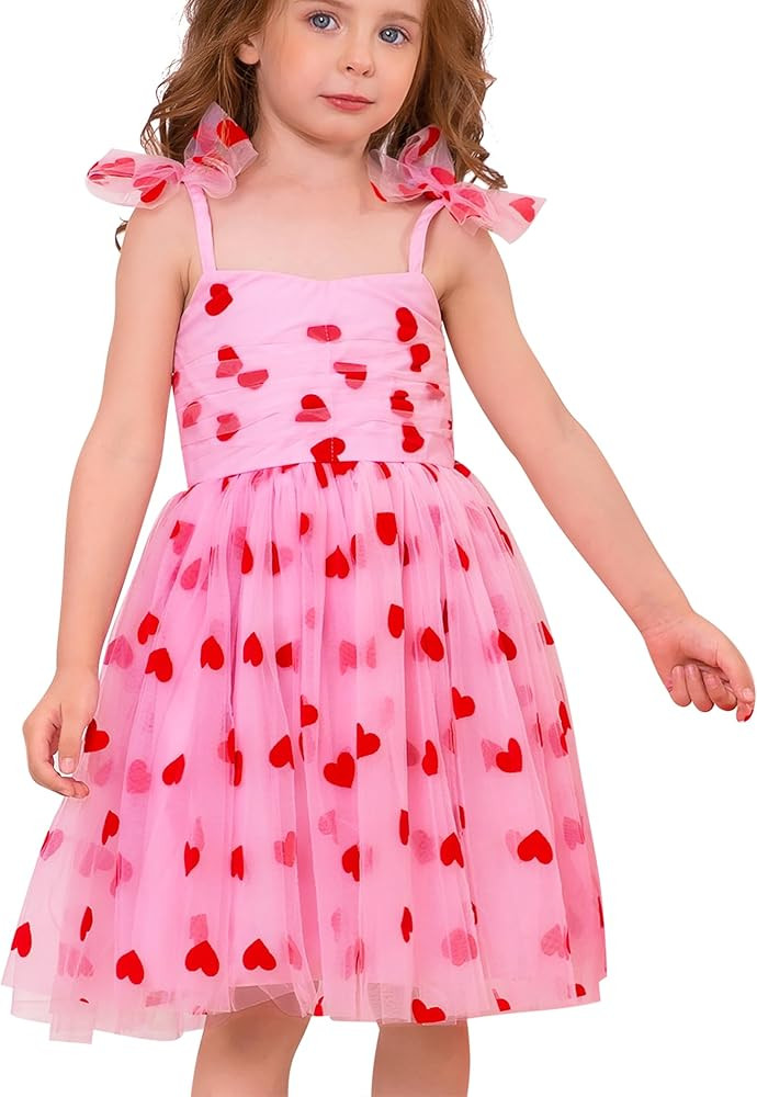 OBEEII Toddler Baby Girl Tutu Dress Spaghetti Straps Tulle Princess Birthday Party Dress Smocked ... | Amazon (US)