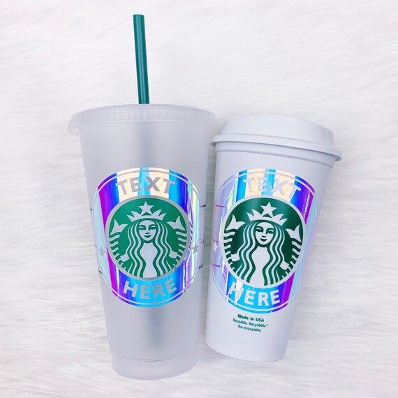 NEW Opal Iridescent Custom Hot or Cold Starbucks Cups | Etsy | Etsy (US)