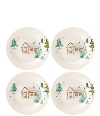 Balsam Lane 4-Piece Tidbit Plate Set | Dillard's