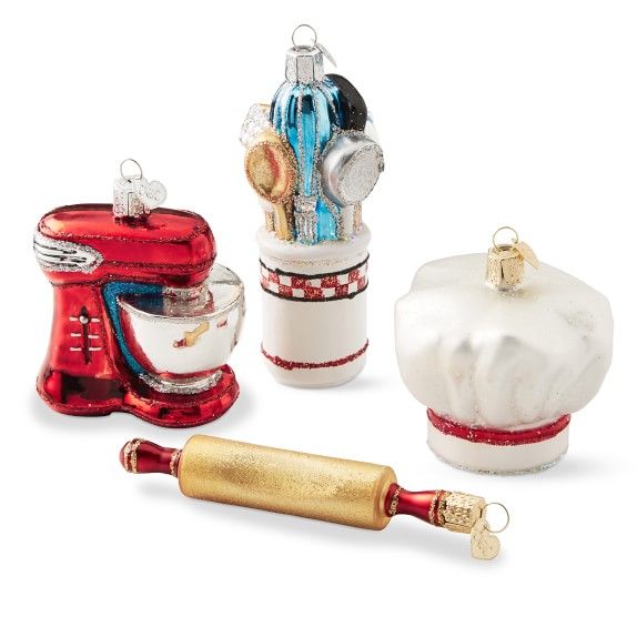 Chef Ornaments, Set of 4 | Williams-Sonoma