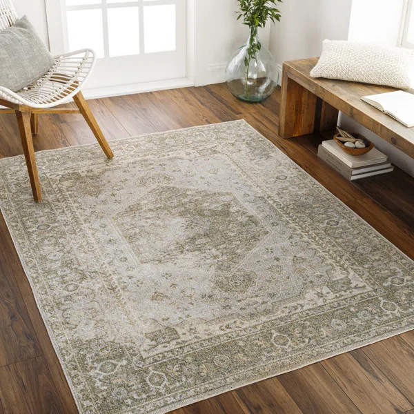 Bellinger Kinyon Oriental Polyester Area Rug in Beige | Wayfair North America