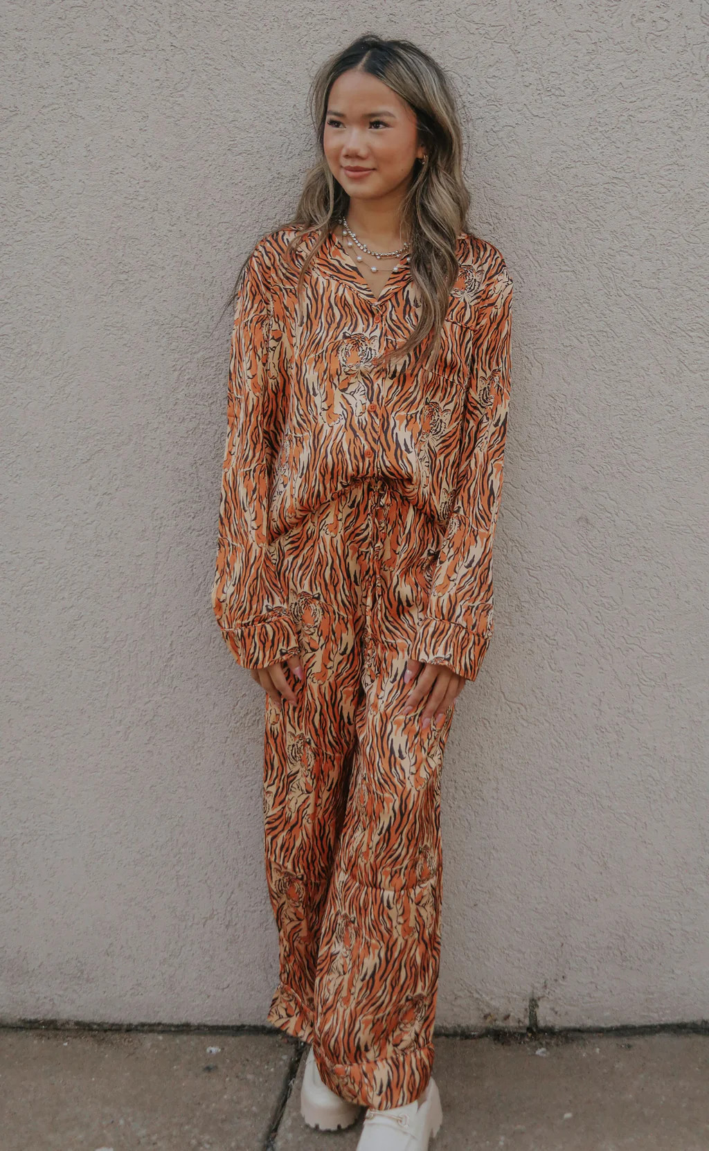 show me your mumu: classic pj set - royal tiger | RIFFRAFF