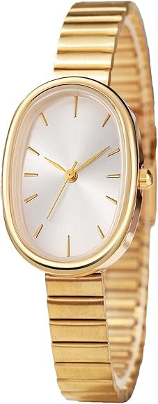 BESTKANG Exquisite Watches for Women Easy Reader Watch Fashion Oval Ultrathin Waterproof Ladies W... | Amazon (US)