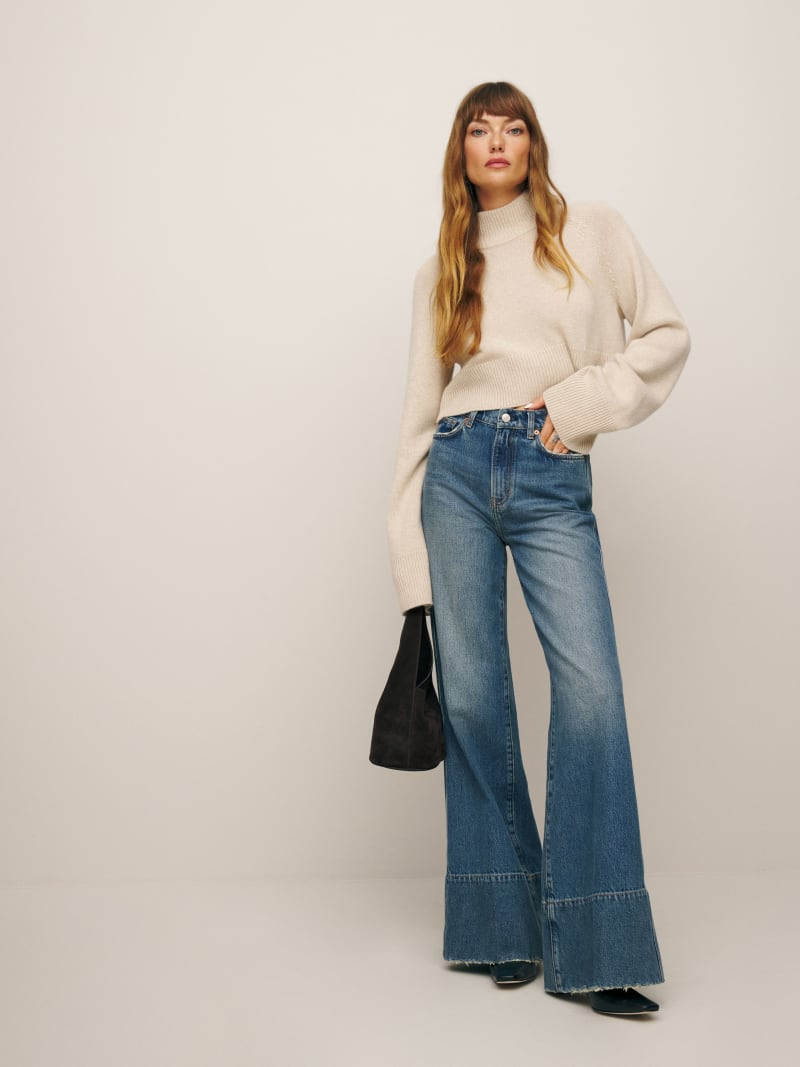 Penney High Rise Relaxed Flare Jeans | Reformation (Global)