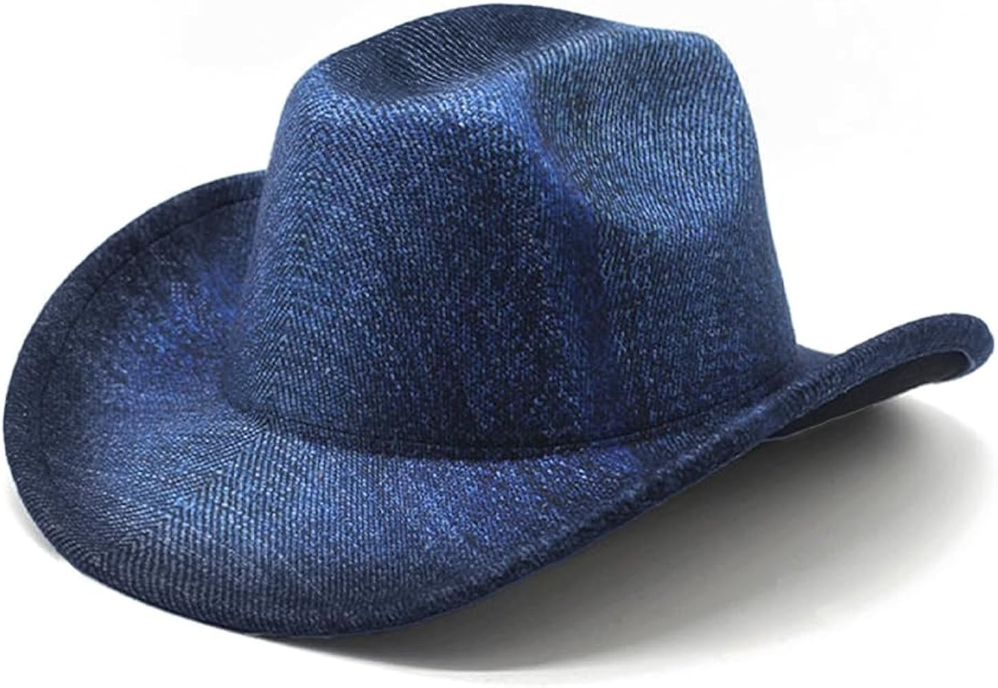 Denim Cowboy Hat Y2k Western Cowboy Hat for Women Men Washed Wide-Brimmed Cowgril Hats | Amazon (US)