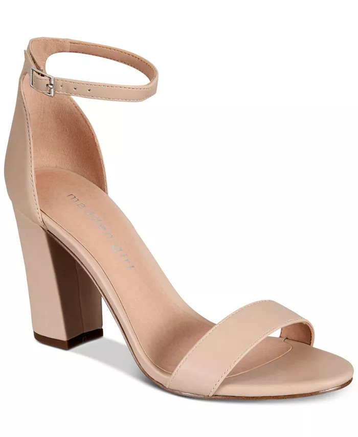 Madden Girl Bella Two-Piece Block Heel Sandals & Reviews - Sandals - Shoes - Macy's | Macys (US)