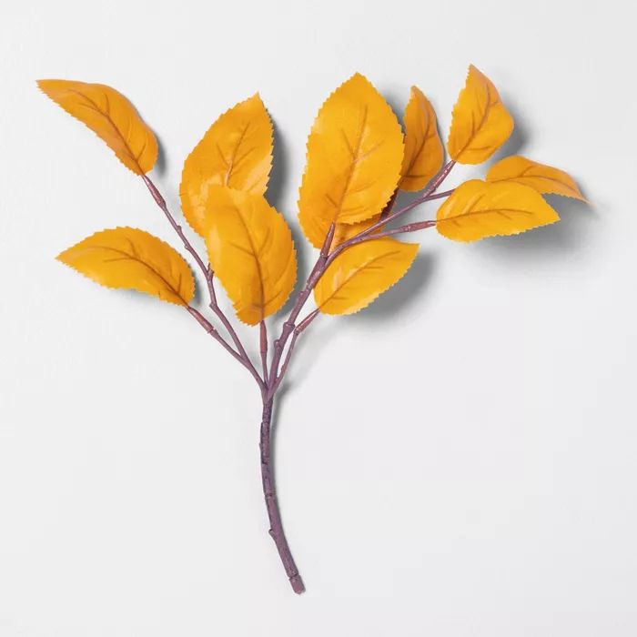 Faux Golden Aspen Leaves Stem - Hearth & Hand™ with Magnolia | Target