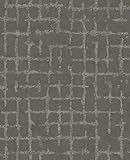 Scott Living 2964-87349 Shea Charcoal Distressed Geometric Wallpaper | Amazon (US)