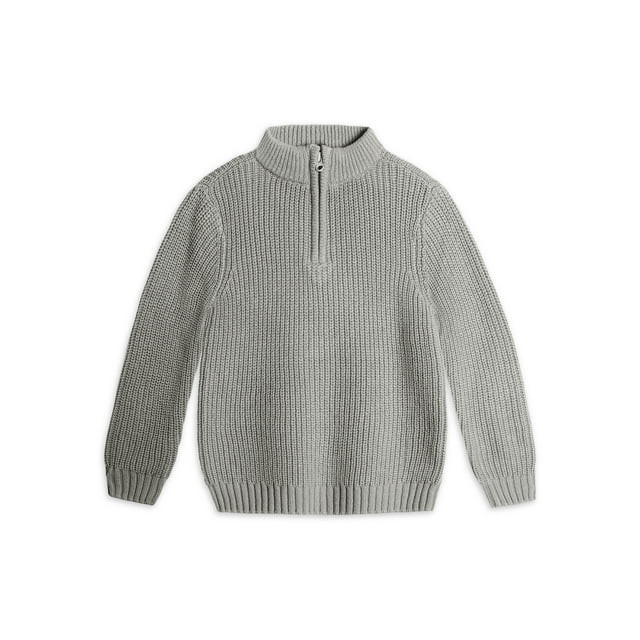 Wonder Nation Toddler Boys Zip Sweater, Sizes 12M-5T | Walmart (US)