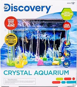 Discovery Kids Crystal Aquarium, Includes Growing Magic Rocks, Aquarium & Bonus Poster, DIY Cryst... | Amazon (US)