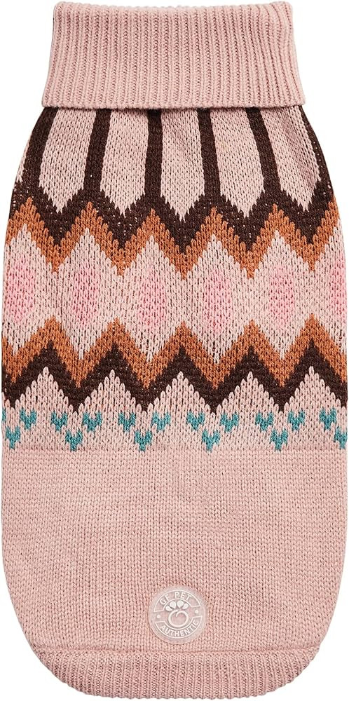GF Pet Pink Heritage Dog Sweater, Small | Amazon (US)