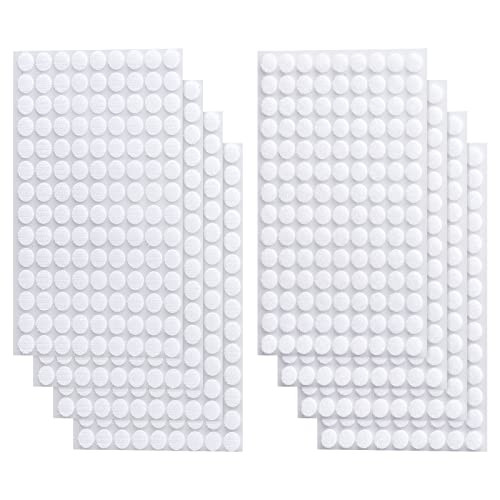 Self Adhesive Dots, 1000Pcs(500 Pair Set) 0.39 Inch / 10mm Diameter Hook and Loop Dots Tape, 10mm Nylon Sticky Back dots, Suitable for Classroom, Office, Home, White | Amazon (US)