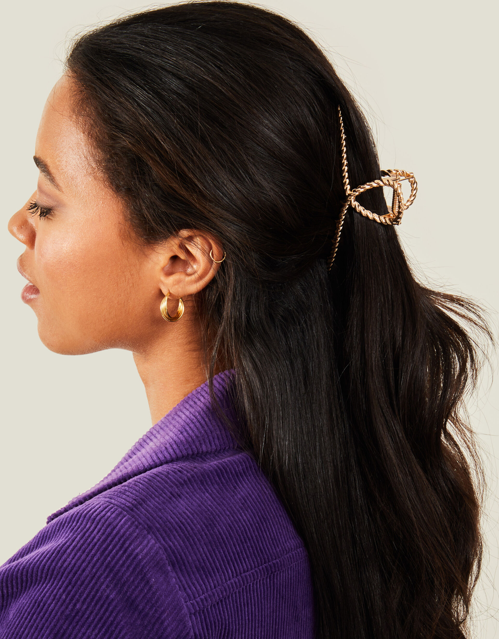 Twisted Metal Claw Clip Gold | Accessorize (Global)