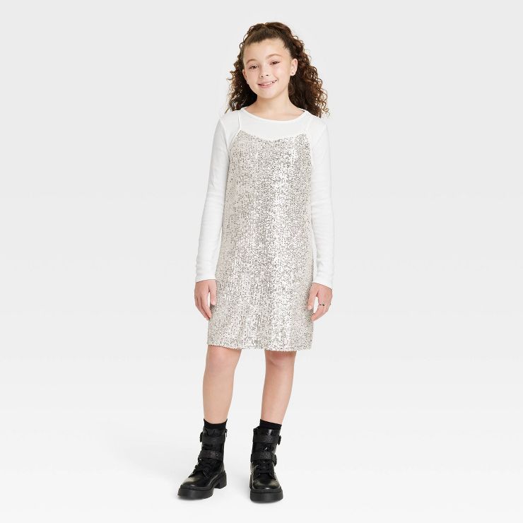 Girls' 2 For 1 Long Sleeve Dress - art class™ | Target