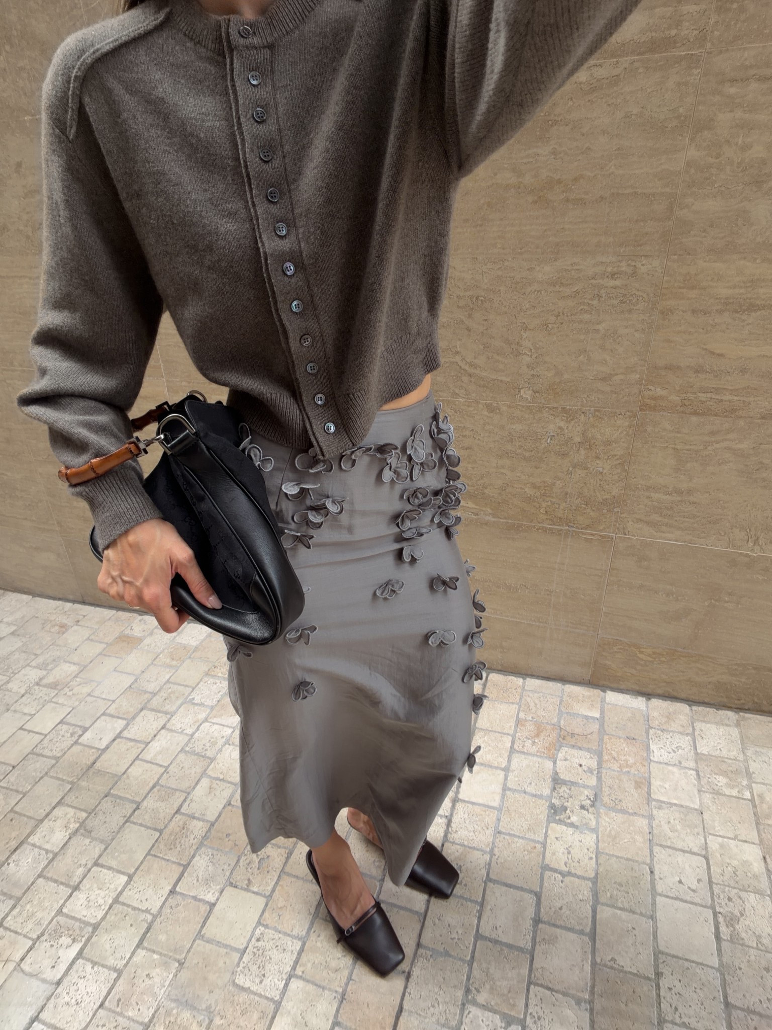 Wearing size XS in the cardigan & skirt 🥰 bag is vintage Gucci from Japan! 

#LTKFashionMonth #LTKaustralia #LTKworkwear