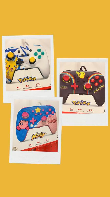 New Pokémon controllers. So adorable. If your kids and teens are gamers a great gift idea. #pokemon #Kiddos #gamers #controllers #kirby #nintendoswitch #wiredcontrollers #pikachu #teens #teengifts 

#LTKkids