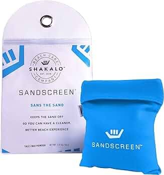 SHAKALO SANDSCREEN Sand Removal Bag | Talc-Free and Reef Friendly | Fresh, Clean and Sand Free | ... | Amazon (US)