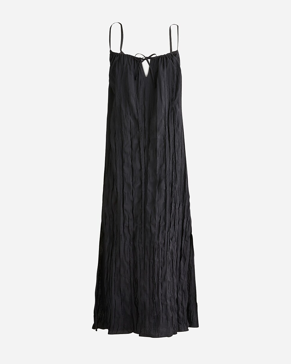 Crinkled side-slit midi dress | J. Crew US