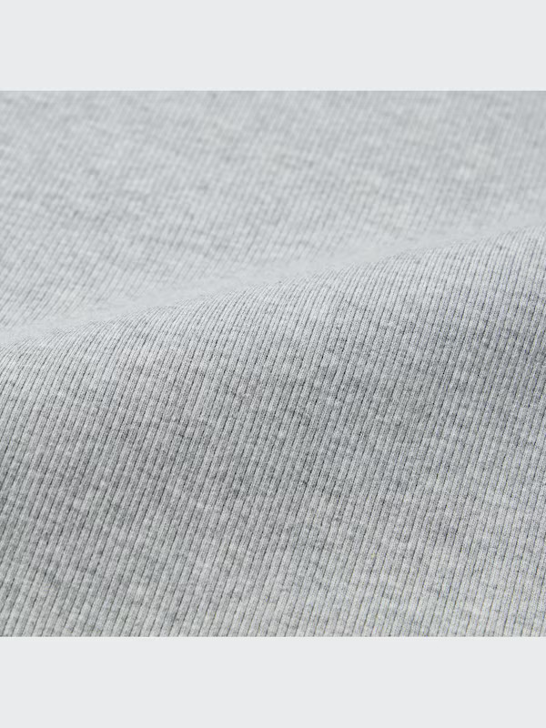 T-Shirt côtelé (Manches longues) | Uniqlo FR