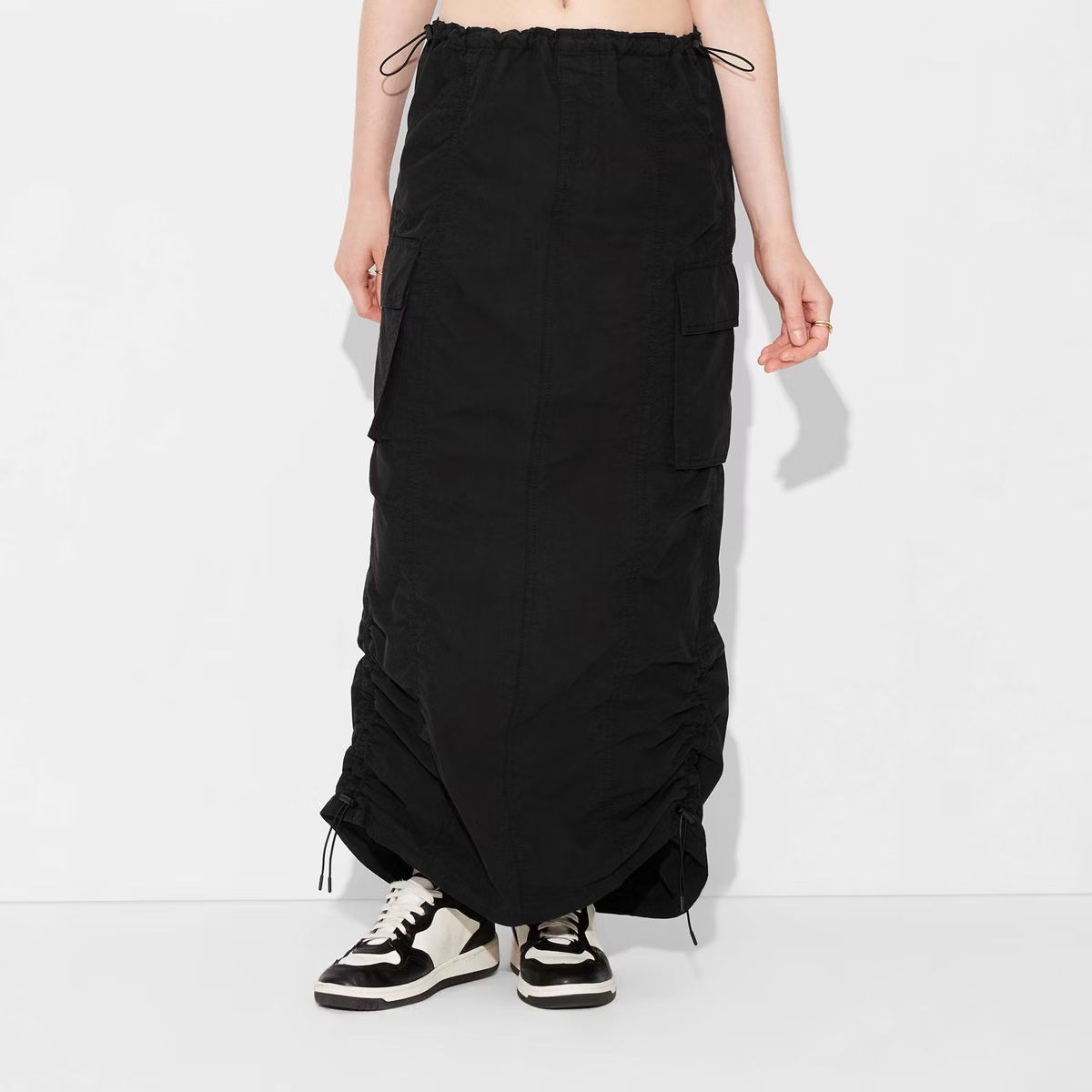 Women's Mid-Rise Parachute Maxi Skirt - Wild Fable™ | Target