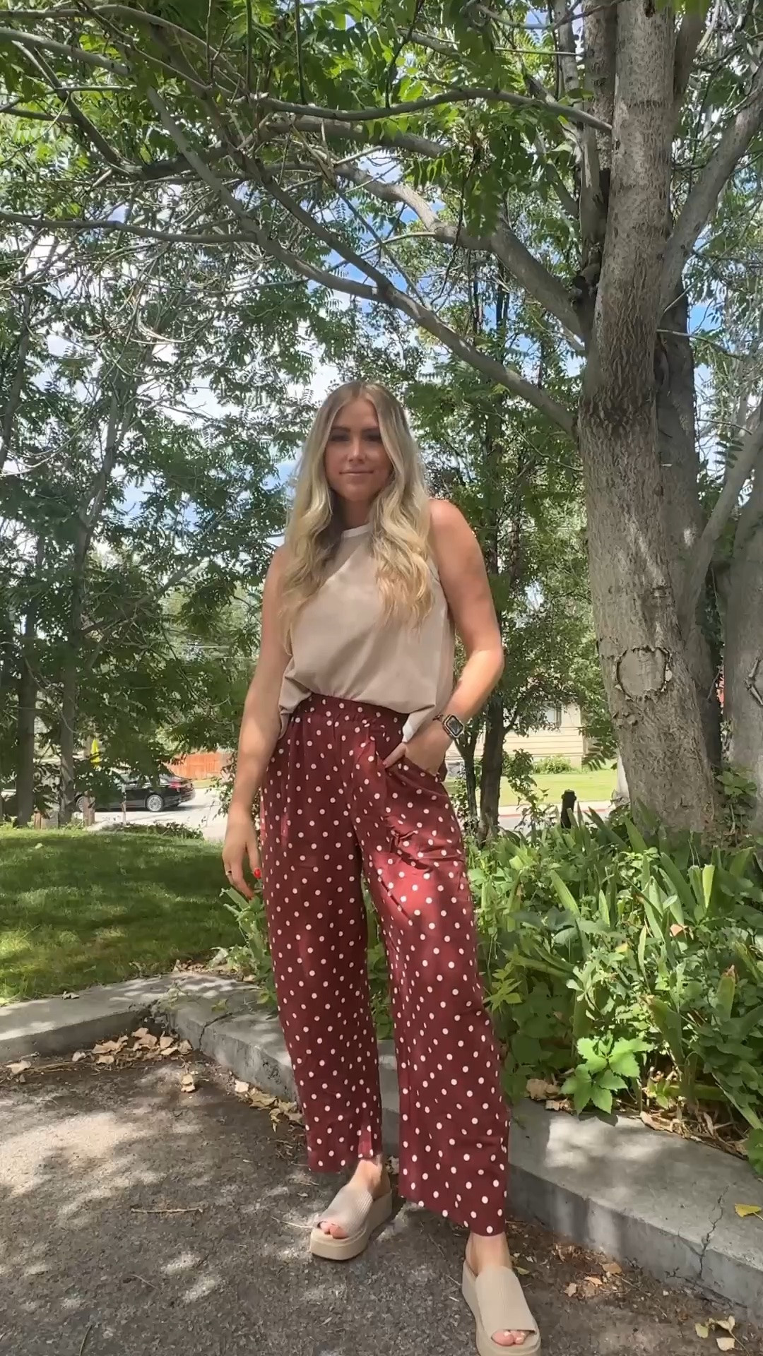 perfect teacher pants!! Lightweight, comfortable & pockets!! More colors! Wearing my usual size M 
Top: wearing usual M
Sandals: size up half 


| teacher outfit | teacher pants | amazon fashion | summer outfit | fall outfit | mom outfit

#LTKootd #LTKWorkwear #LTKSeasonal