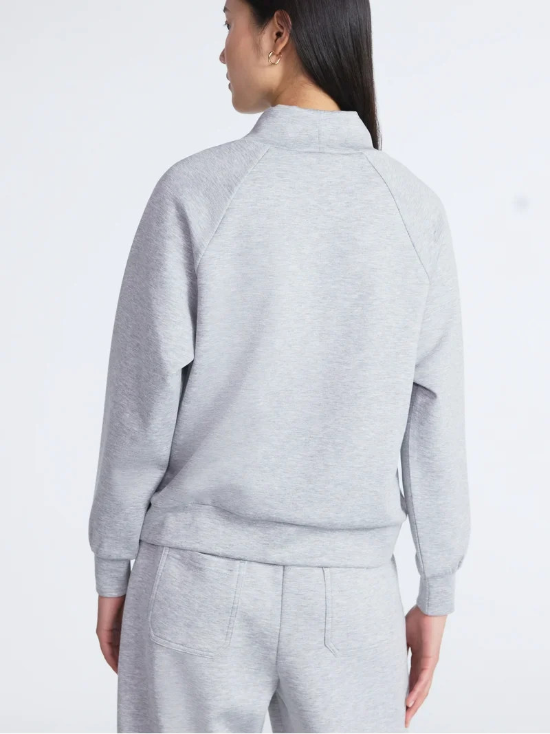 Scoop Women's and Women's Plus New Scubaknit Funnel Neck Sweatshirt, Sizes XS-4X | Walmart (US)