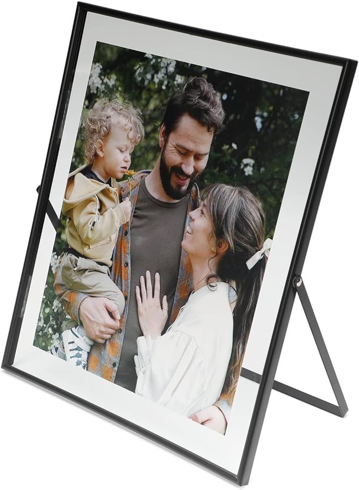 Black Floating Frame (10"x12",Vertical), For Picture 9x11, 8x10, 7x9, Tabletop Shelf Photo Frames... | Amazon (US)