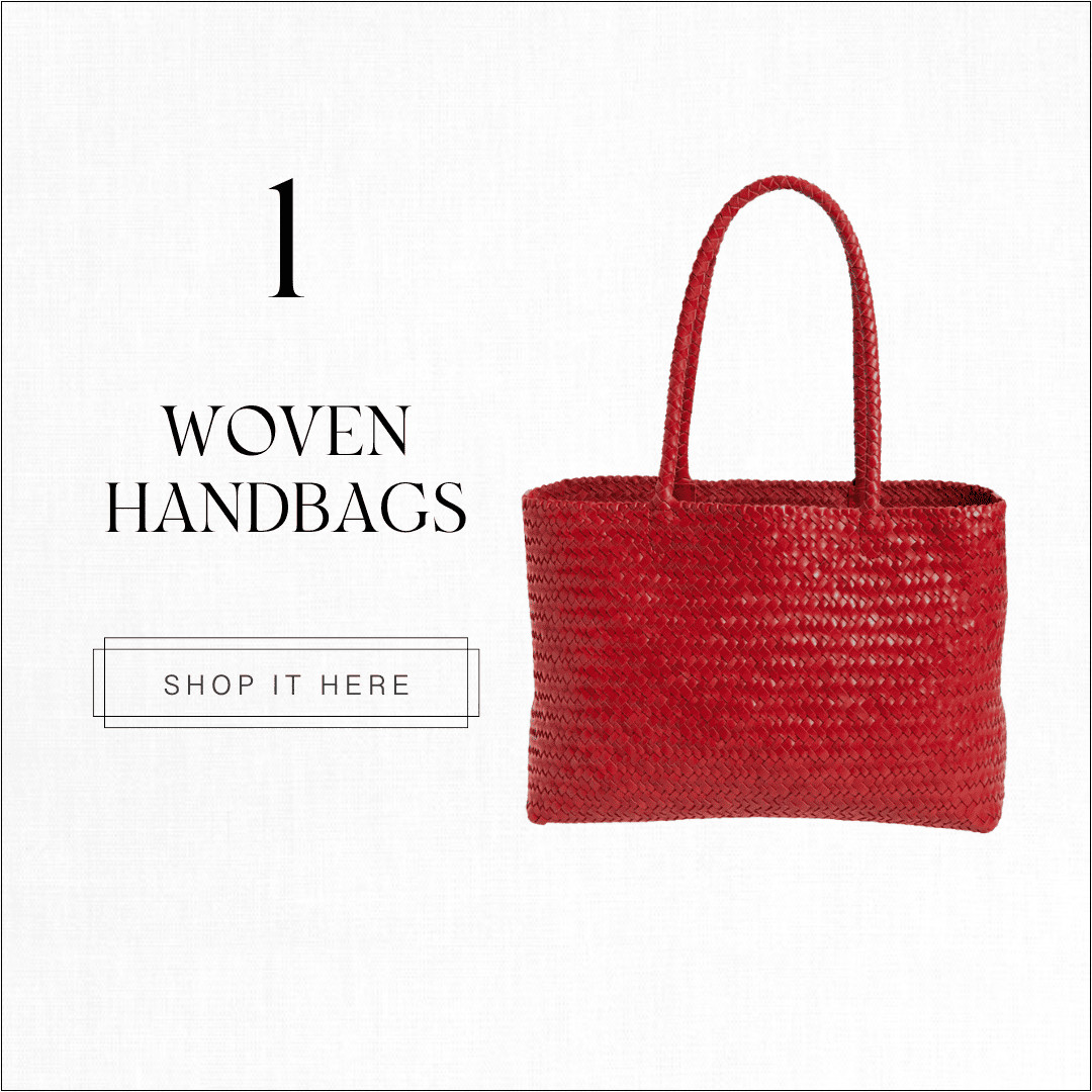 Woven bags are having a moment, and one might say they’re even more popular than raffia bags (though — we still love raffia). While I can’t imagine getting through summer without a straw tote, it’s exciting to see something new come along! For example, this Madewell bag is so good, I highly recommend it. My dear friend was carrying a green Madewell one the other day, and I thought for sure it was one by Dragon Diffusion. 

 

#LTKSummerEdit #LTKSeasonal #LTKItBag