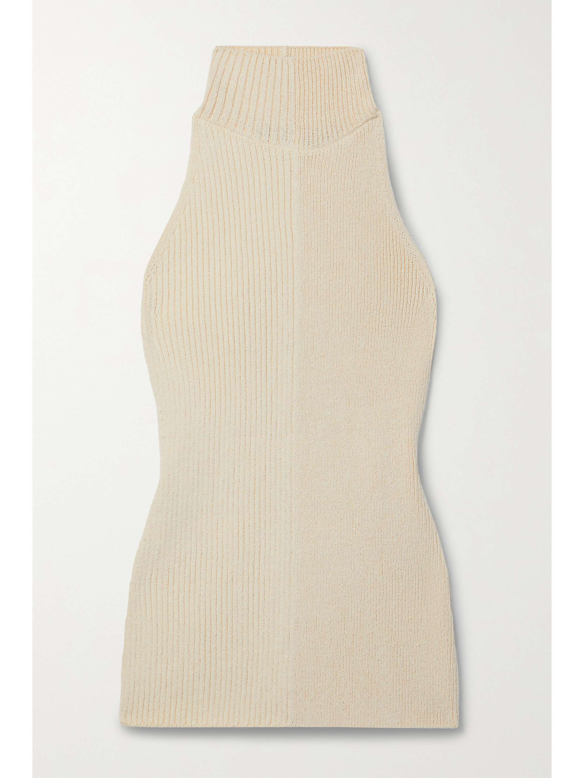 Ribbed cotton-blend turtleneck tank | NET-A-PORTER (US)