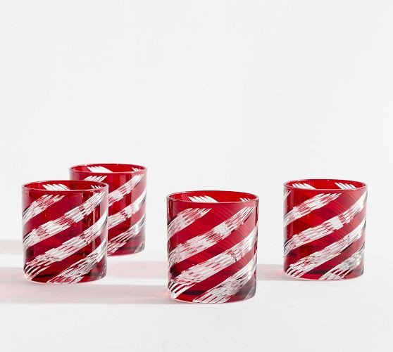 Etched Swirl Cocktail Glasses - Set of 4 | Pottery Barn (US)