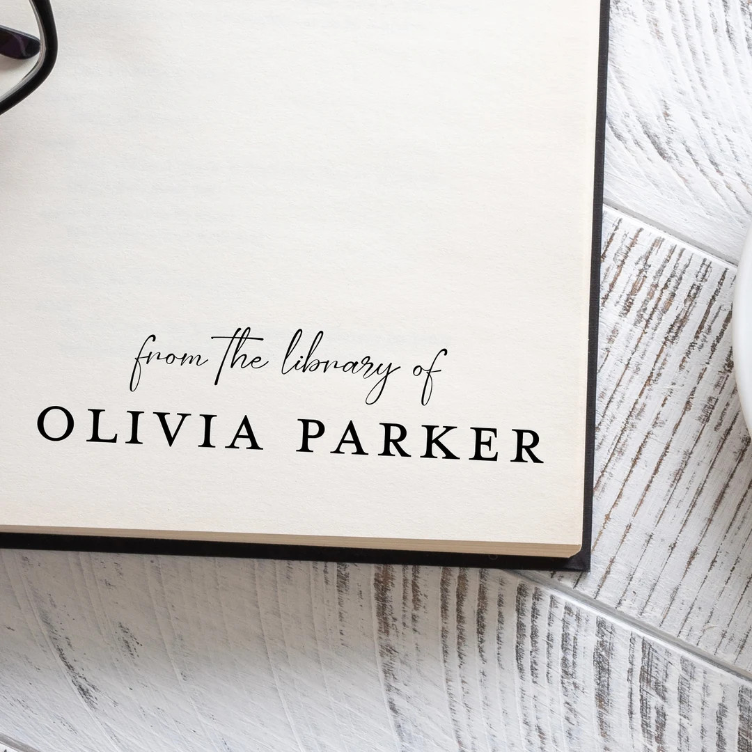 LIBRARY STAMP Book Stamp Custom Library Stamp From the - Etsy Canada | Etsy (CAD)