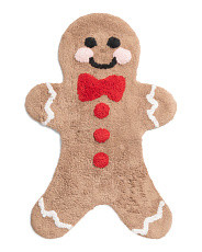 1.5x2.5 Gingerbread Cookie Figural Bath Rug | Bed & Bath | Marshalls | Marshalls