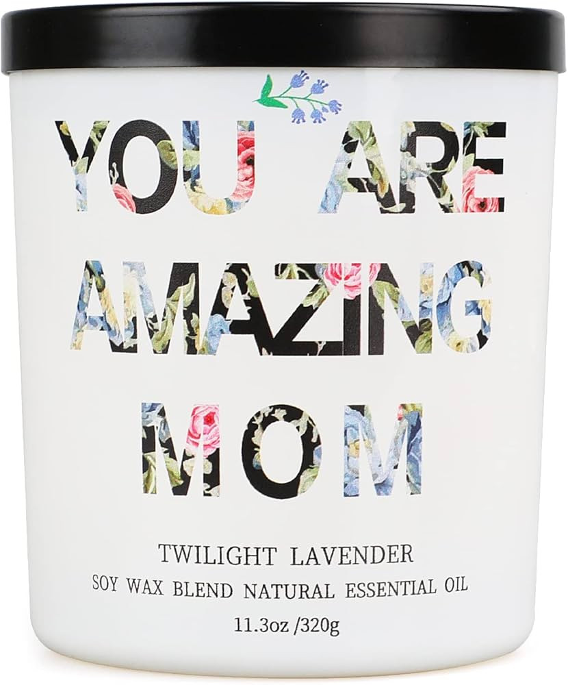 Lavender Candles Gifts for Women, Mom Birthday Gifts from Daughter Gifts for Mom 11.3 oz Large Ar... | Amazon (US)