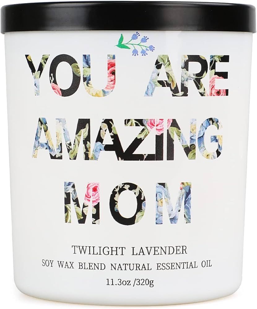 Lavender Candles Gifts for Women, Mom Birthday Gifts from Daughter Gifts for Mom 11.3 oz Large Ar... | Amazon (US)