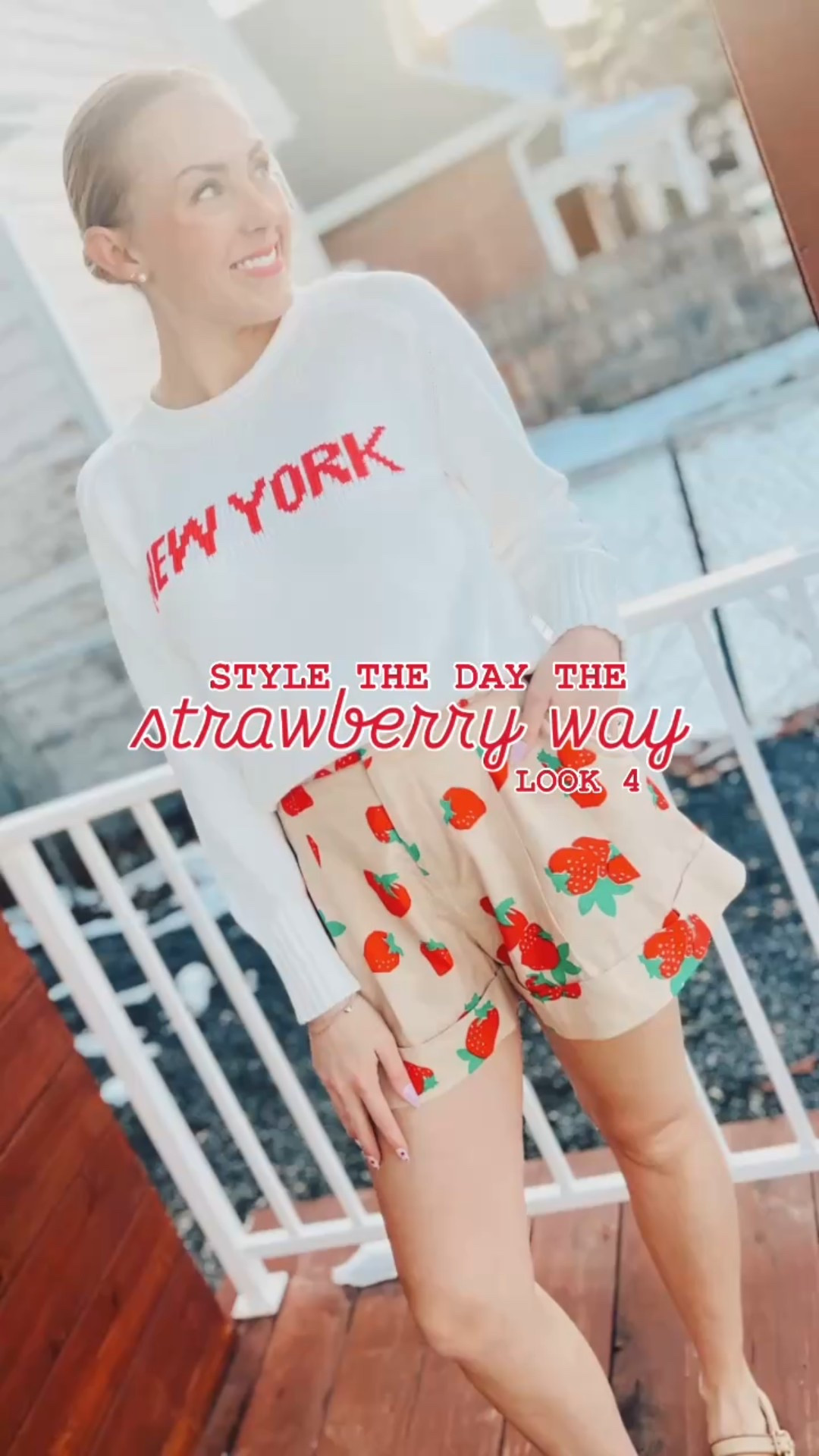 Taking a deep dive into each of the styles looks I presented on @studio5ksl! LOOK 4: Sport around the town with these adorable strawberry linen shorts from @anthropologie, New York sweater, a gorgeous @lele_sadoughi embroidered strawberry and pearl bow paired with my favorite Mary Jane’s from @sam_edelman!🍓

#LTKSeasonal #LTKFindsUnder50 #LTKShoeCrush