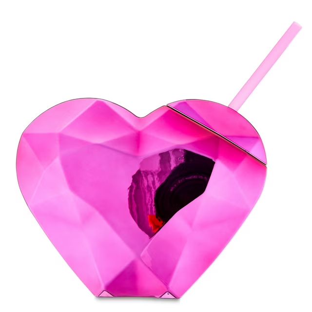 Valentine’s Day Pink Heart Sipper Partyware Set, 20 oz, by Way To Celebrate - Walmart.com | Walmart (US)