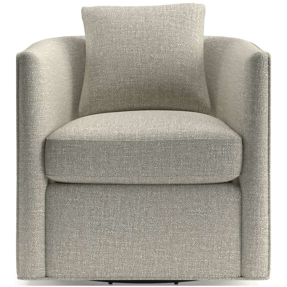 Drew Small Swivel Chair + Reviews | Crate & Barrel | Crate & Barrel