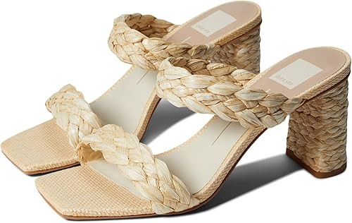 Dolce Vita Women's Paily Raffia Heeled Sandal | Amazon (US)