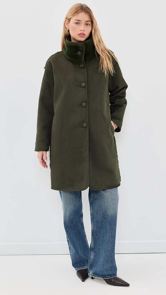 Faux Suede Yves Coat | Shopbop