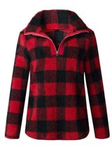 'Aniya' Checkered Fleece Pullover (3 Colors) | Goodnight Macaroon