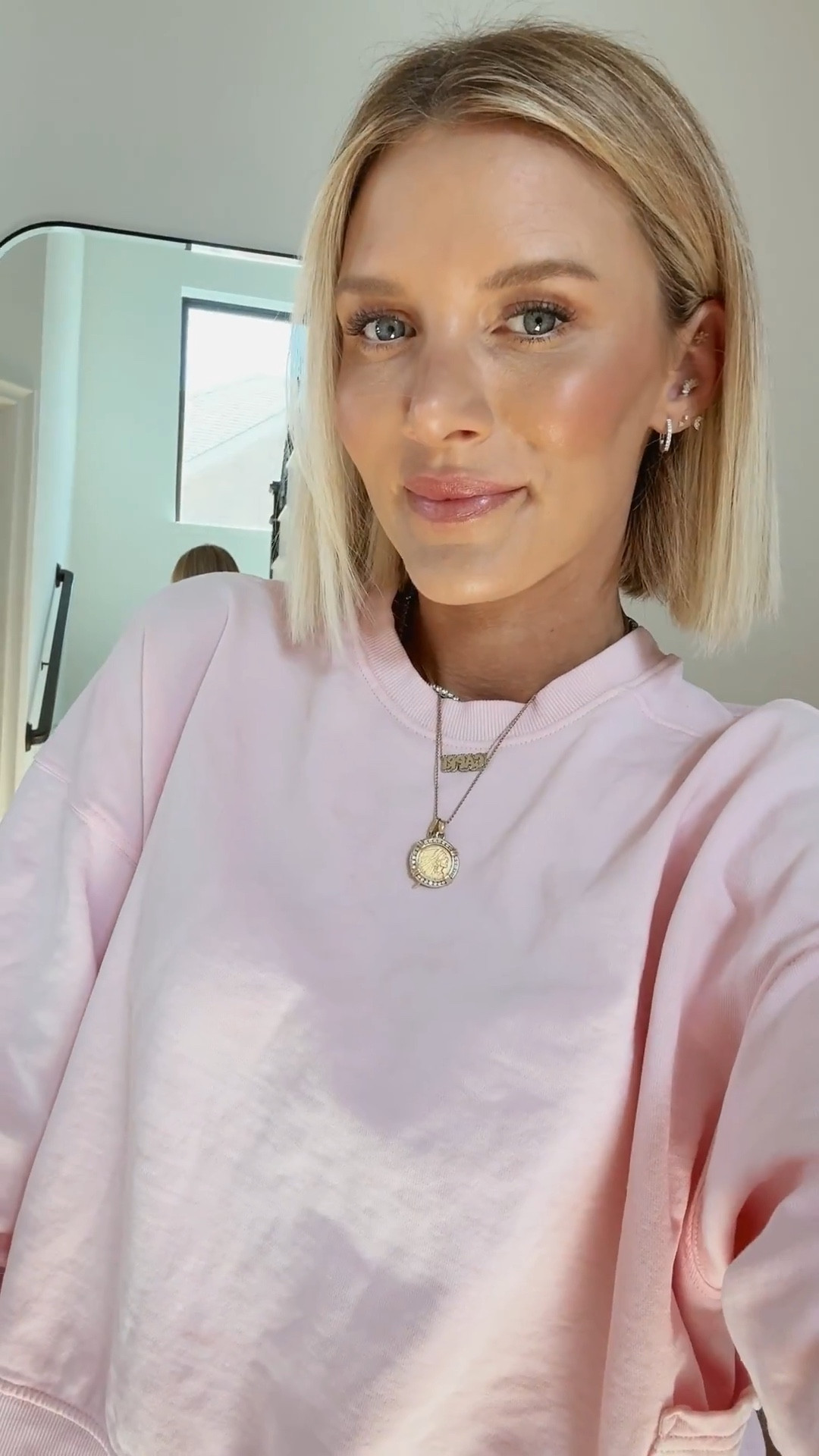 pink cotton terry matching set on major sale! So comfy and perfectly oversized — comes in 5 colors! Wide leg pant with pockets and great for travel days by💕

#LTKFindsUnder50 #LTKTravel #LTKSaleAlert