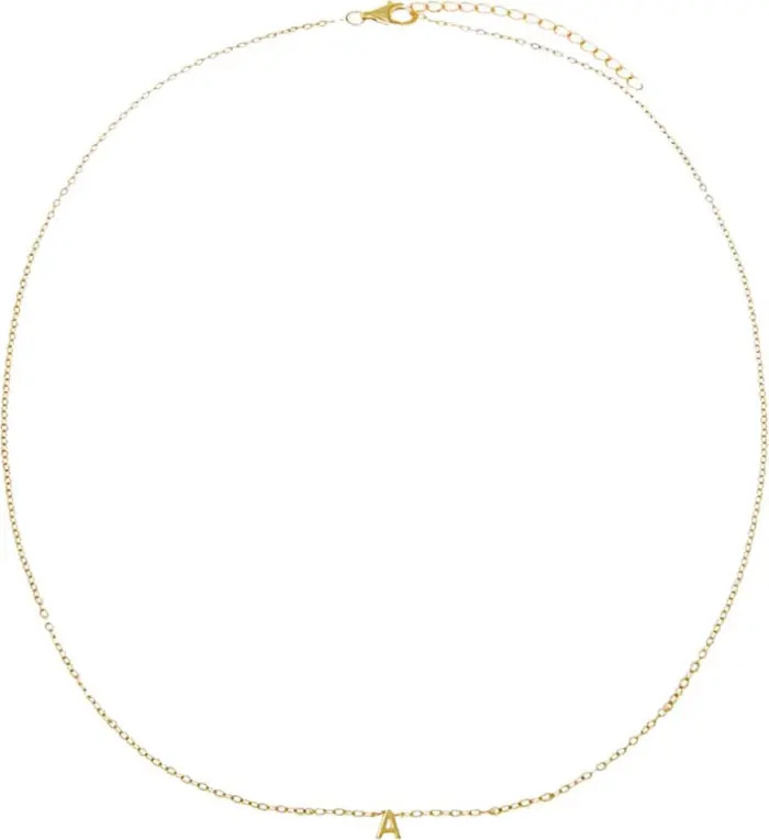 Solid Mini Initial Pendant Necklace | Nordstrom