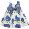 Girls River Dress, Blue Hydrangeas | Maisonette