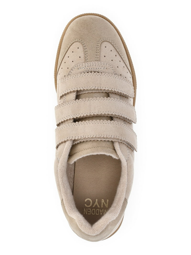 Madden NYC Women's Faux Suede Triple Strap Sneakers | Walmart (US)